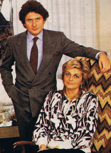 Giorgio Aiazzone con la moglie