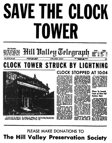 POSTER SALVATE LA TORRE DELL'OROLOGIO - SECONDA VERSIONE