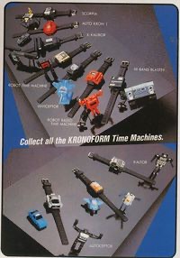 La linea di orologi Kronoform abbinati ai Transformers 