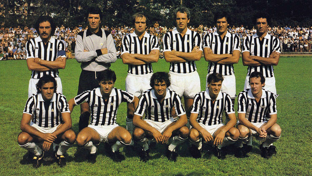 Juventus 1980-'81, Brady il primo in basso da destra