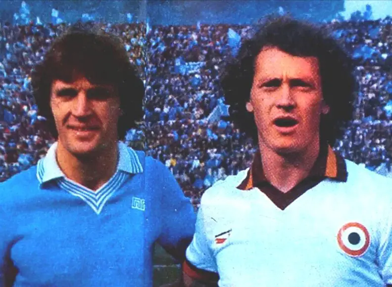 Serie A 1980-'81, Krol (Napoli) e Falcao (Roma)