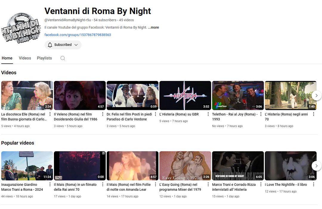 VENTANNI di ROMA by NIGHT